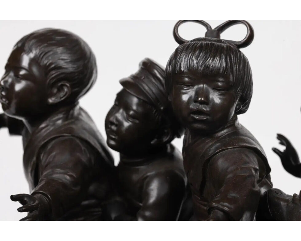 A Large and Exceptional Japanese Meiji Period Tokyo School Bronze Sculpture - Image 5