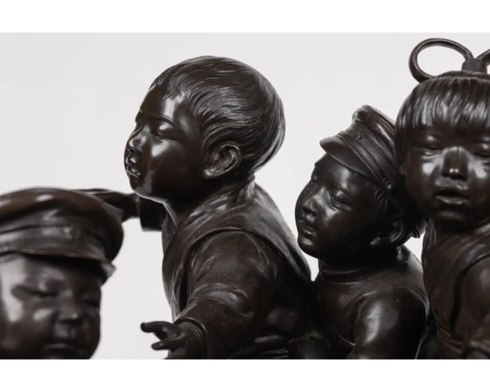 A Large and Exceptional Japanese Meiji Period Tokyo School Bronze Sculpture - Image 6
