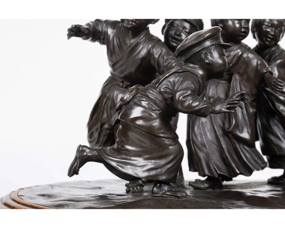 A Large and Exceptional Japanese Meiji Period Tokyo School Bronze Sculpture - Image 9
