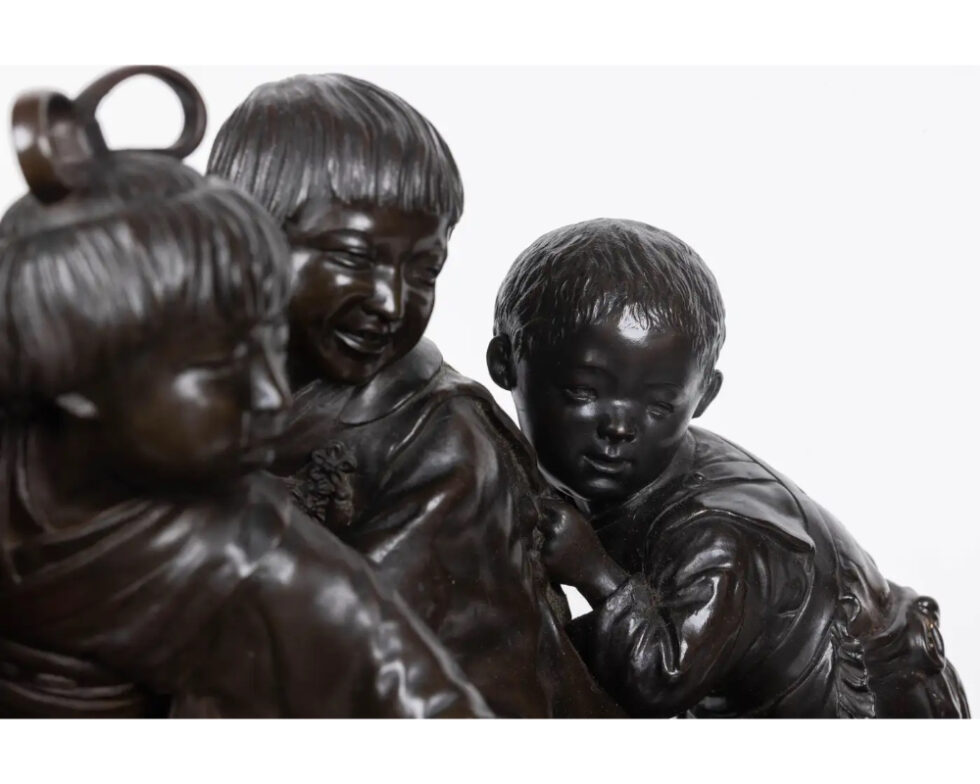 A Large and Exceptional Japanese Meiji Period Tokyo School Bronze Sculpture - Image 12