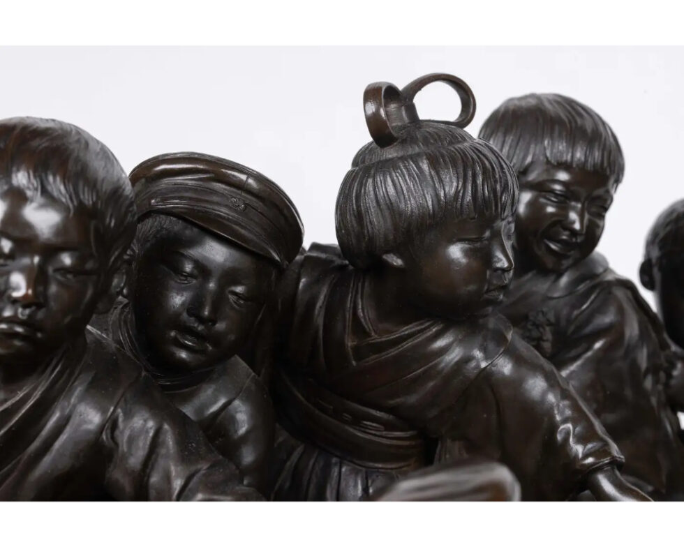 A Large and Exceptional Japanese Meiji Period Tokyo School Bronze Sculpture - Image 13