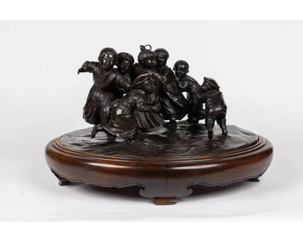 A Large and Exceptional Japanese Meiji Period Tokyo School Bronze Sculpture - Image 15