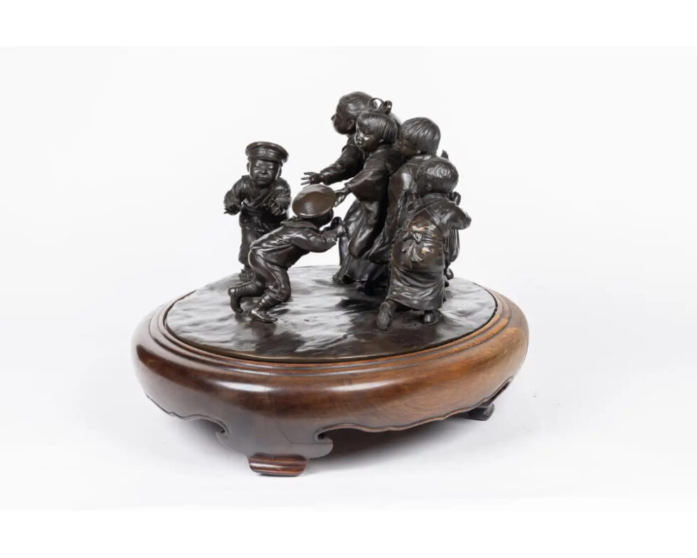 A Large and Exceptional Japanese Meiji Period Tokyo School Bronze Sculpture - Image 18