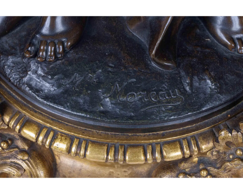 Mathurin Moreau, A Monumental French Bronze and Crystal Figural Centerpiece - Image 15