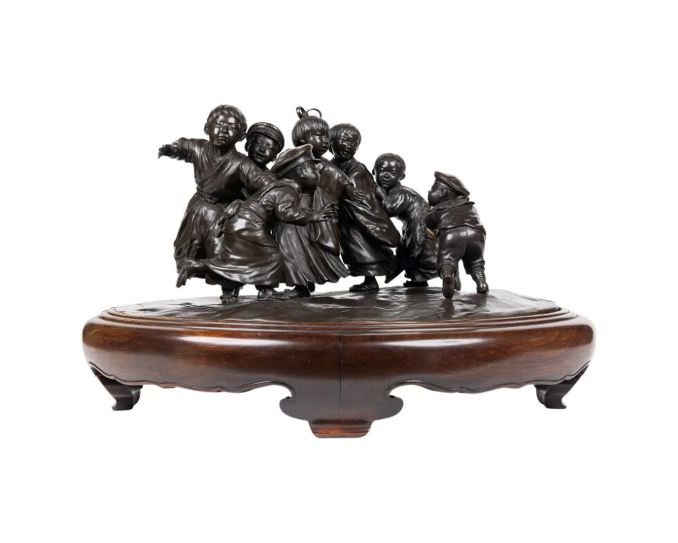 A Large and Exceptional Japanese Meiji Period Tokyo School Bronze Sculpture