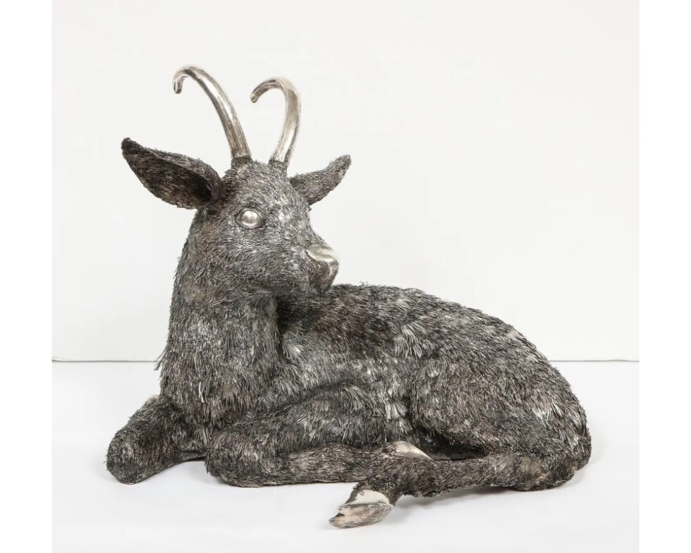 Mario Buccellati, a Rare and Exceptional Italian Silver Goat - Image 3