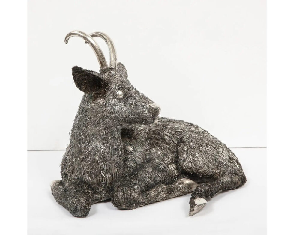 Mario Buccellati, a Rare and Exceptional Italian Silver Goat - Image 4