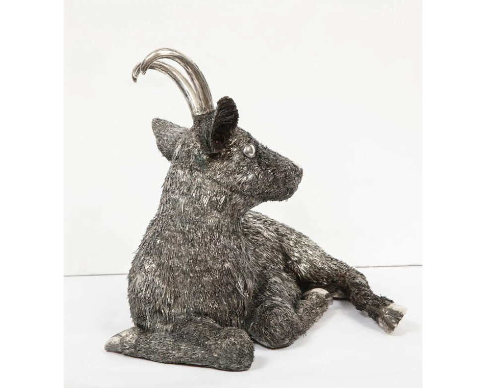 Mario Buccellati, a Rare and Exceptional Italian Silver Goat - Image 7
