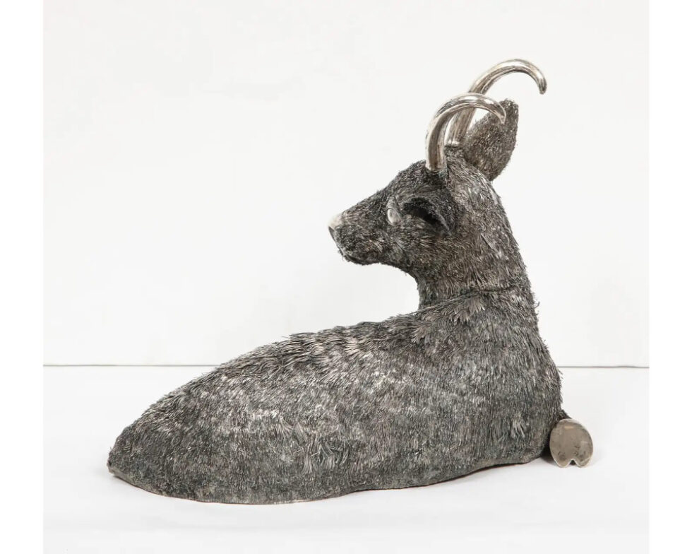 Mario Buccellati, a Rare and Exceptional Italian Silver Goat - Image 9