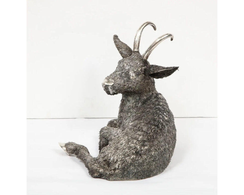 Mario Buccellati, a Rare and Exceptional Italian Silver Goat - Image 11