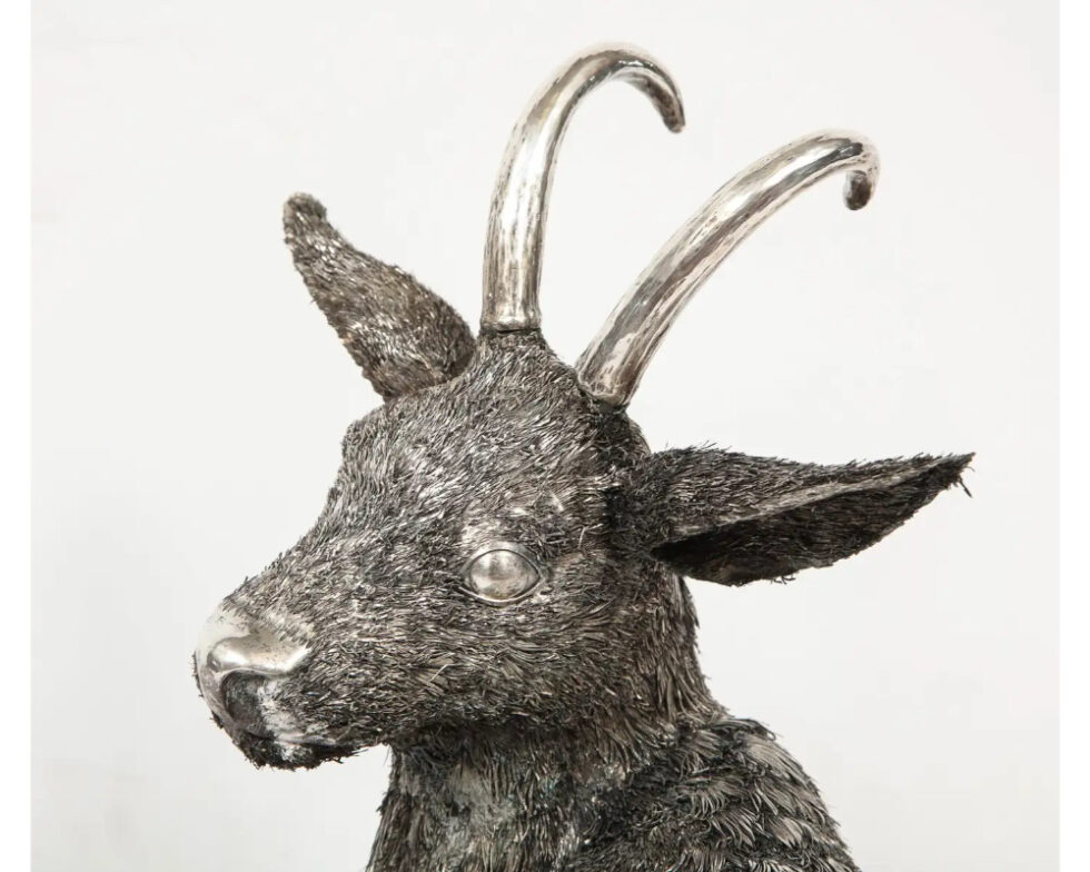 Mario Buccellati, a Rare and Exceptional Italian Silver Goat - Image 12
