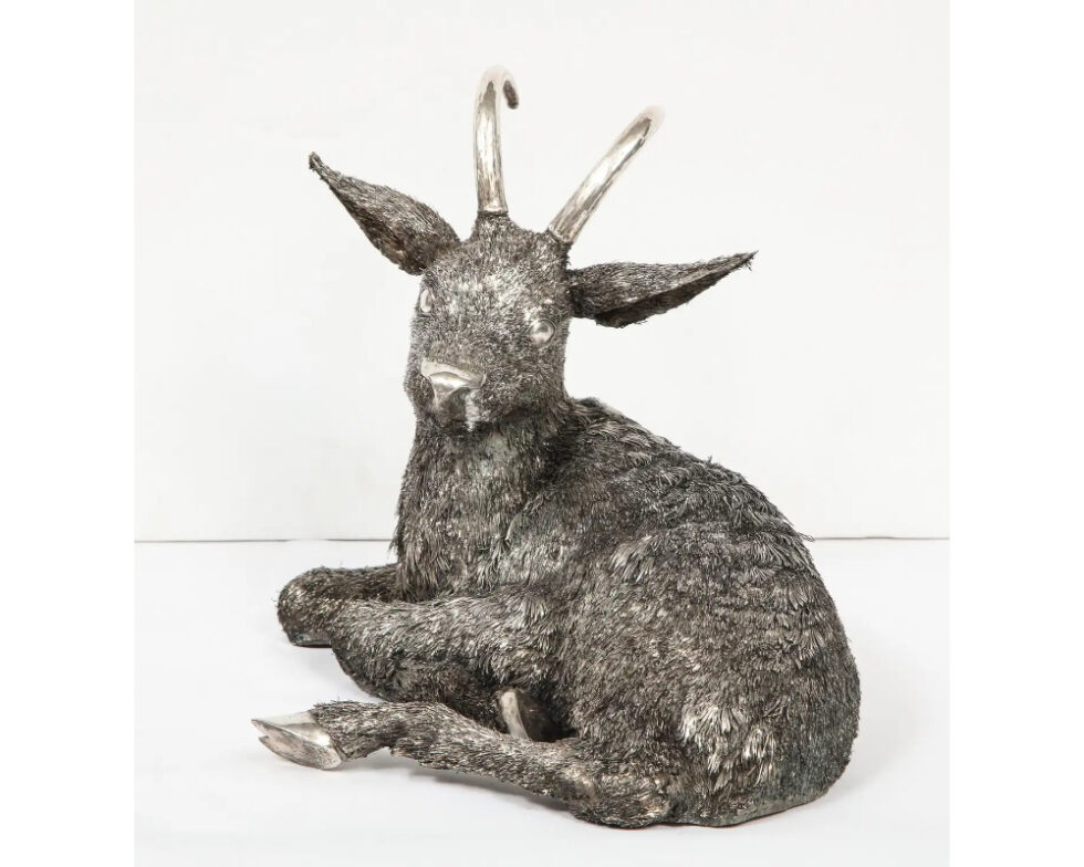 Mario Buccellati, a Rare and Exceptional Italian Silver Goat - Image 13