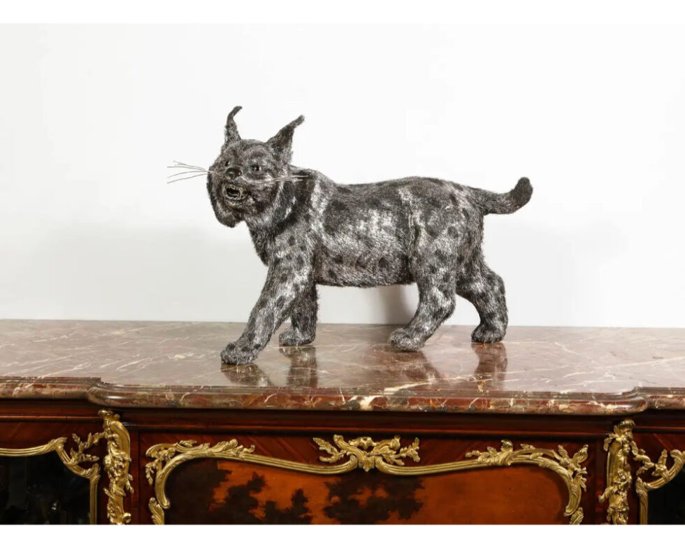 Gianmaria Buccellati, a Rare and Exceptional Italian Silver Bobcat - Image 2