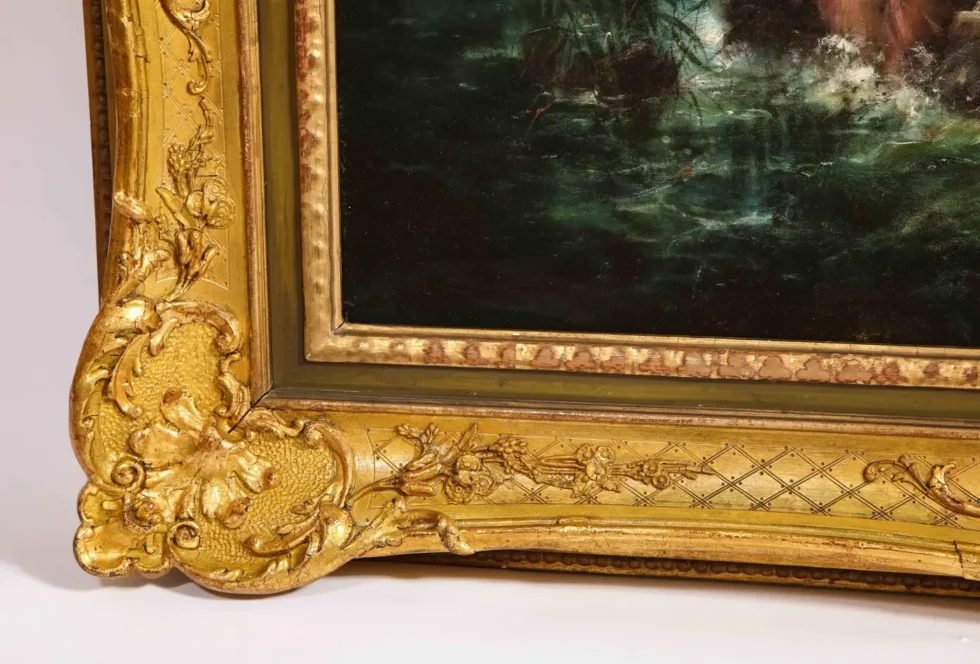 Emanuel Oberhauser “Mermaids and Nymphs” An Exceptional Oil on Canvas Painting - Image 8