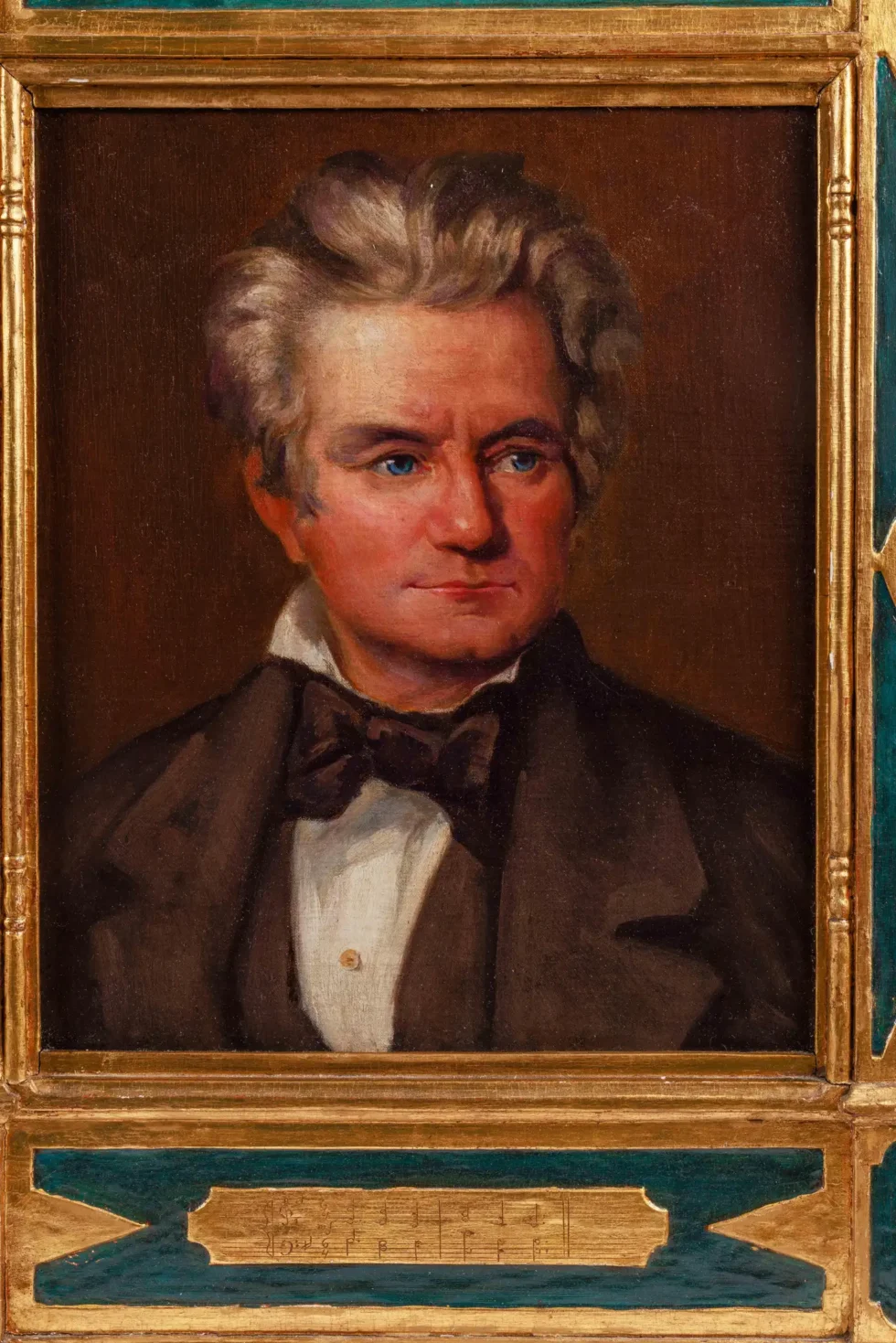 "The Three B's of Music" Beethoven, Bach, & Brahms, An Extremely Rare Painting - Image 9