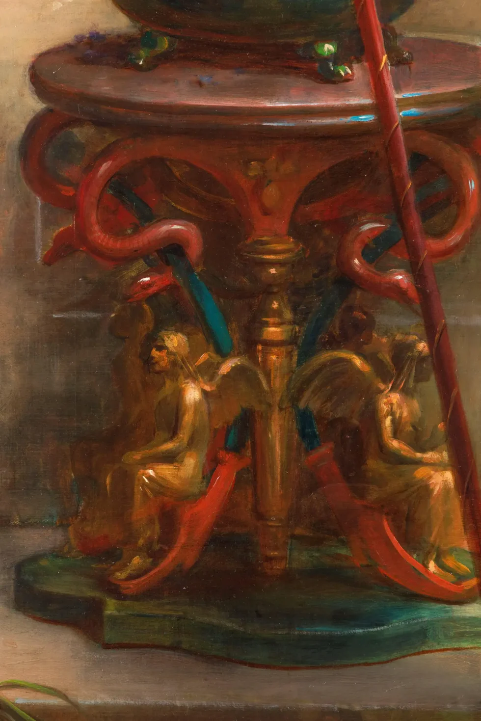 Emanuel Oberhauser (Austrian, 1854 – 1919) Full Length “Orientalist Queen” Oil - Image 7