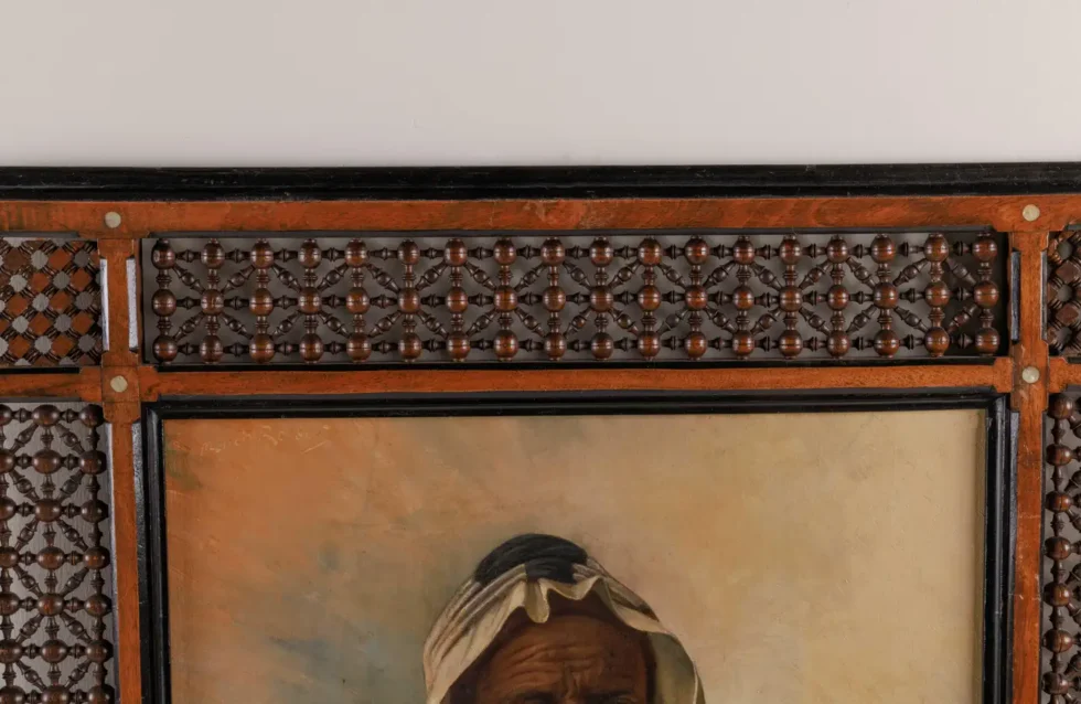 An Exceptional Quality Orientalist Portrait of "A Moorish Chief" 19th Century - Image 8