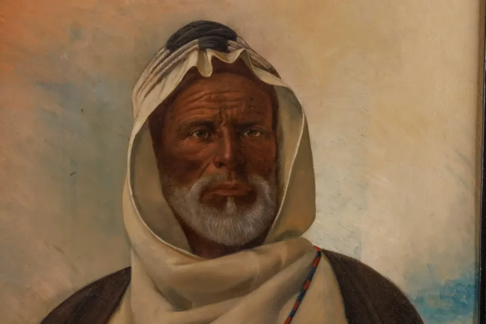 An Exceptional Quality Orientalist Portrait of "A Moorish Chief" 19th Century - Image 5