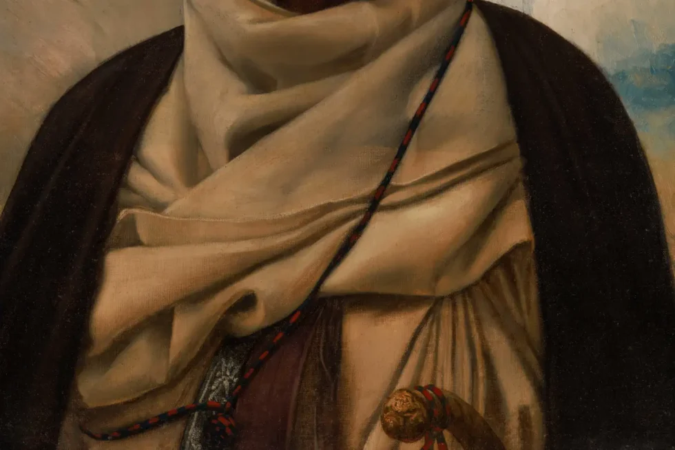 An Exceptional Quality Orientalist Portrait of "A Moorish Chief" 19th Century - Image 4