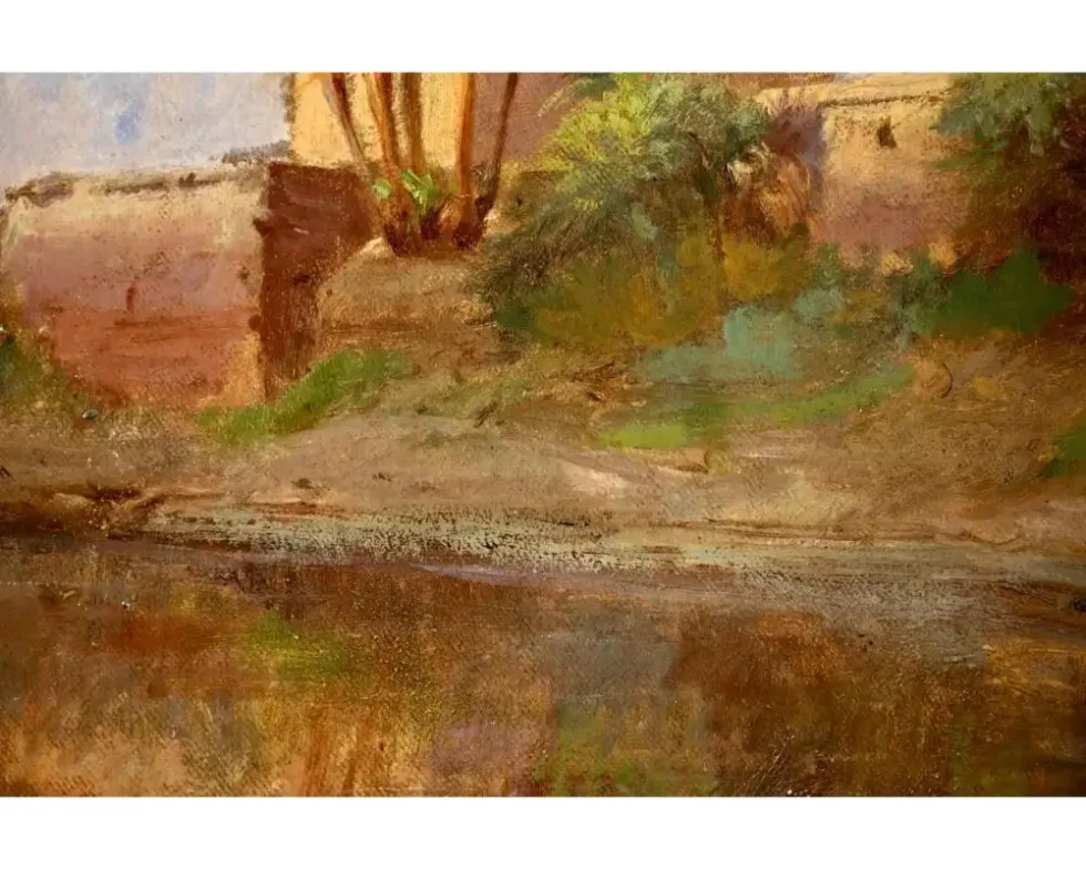"The Kiosk of Trajan", A Rare Orientalist Landscape Painting - Image 10