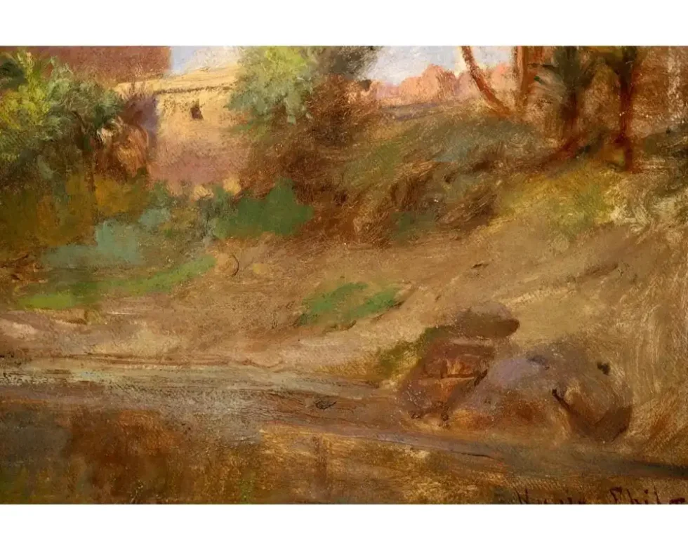 "The Kiosk of Trajan", A Rare Orientalist Landscape Painting - Image 8
