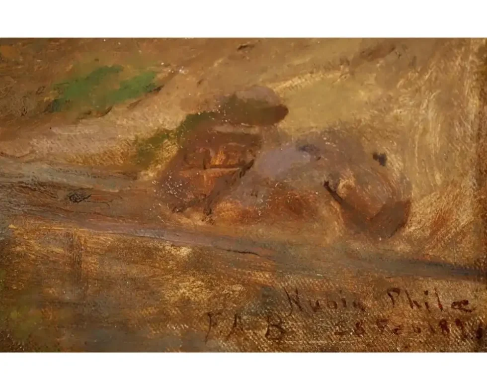 "The Kiosk of Trajan", A Rare Orientalist Landscape Painting - Image 7