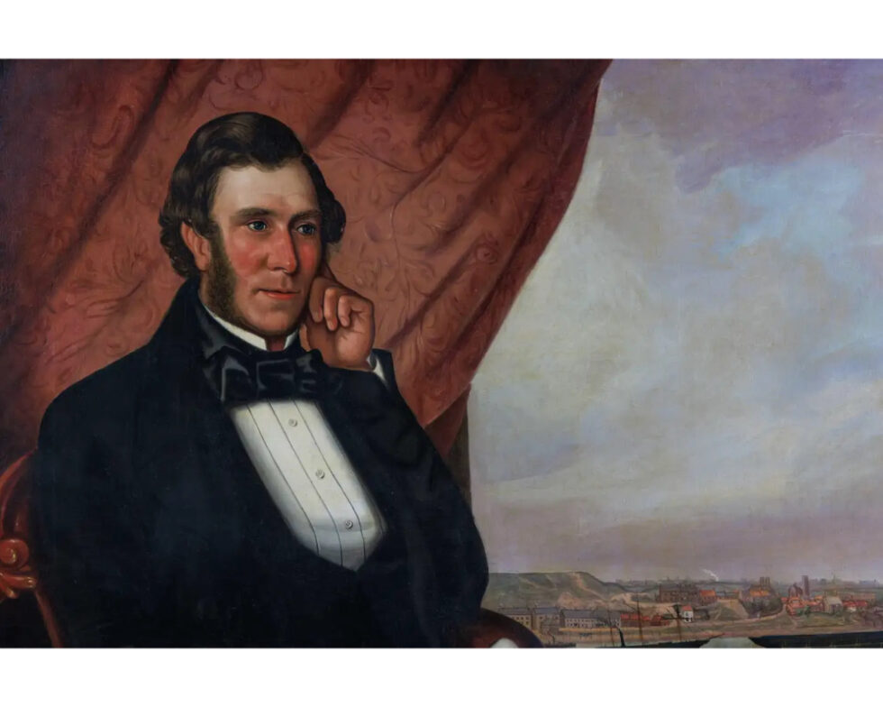 English School, A Rare Portrait of John Scott Russell and "The Great Eastern" 19th Century - Image 2