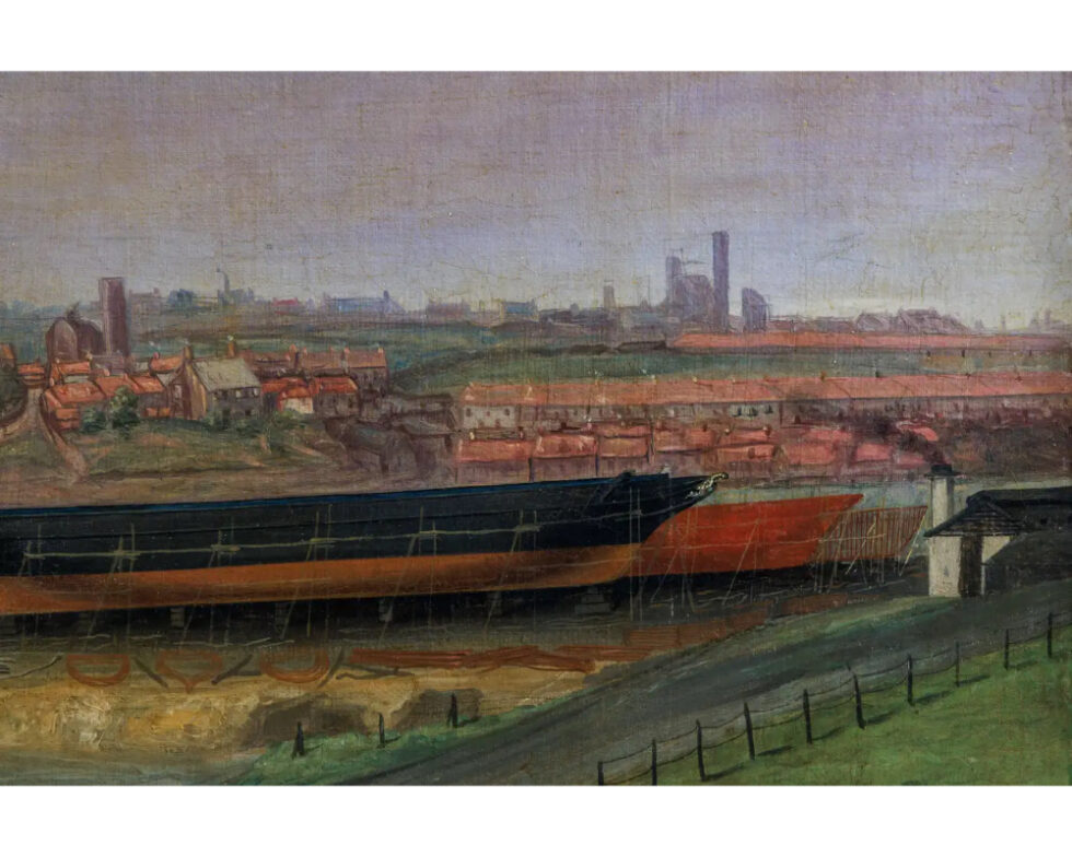 English School, A Rare Portrait of John Scott Russell and "The Great Eastern" 19th Century - Image 4