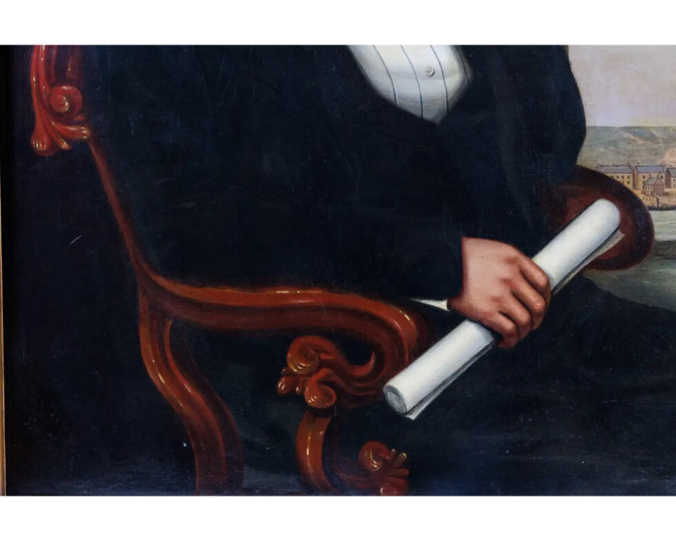 English School, A Rare Portrait of John Scott Russell and "The Great Eastern" 19th Century - Image 7