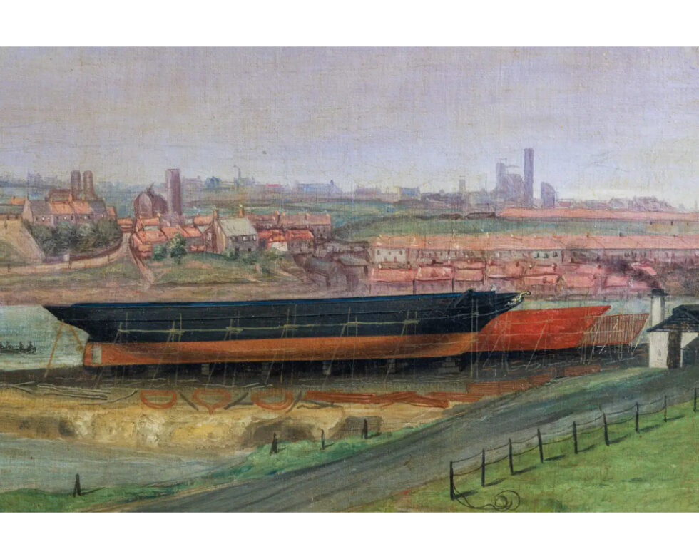 English School, A Rare Portrait of John Scott Russell and "The Great Eastern" 19th Century - Image 10