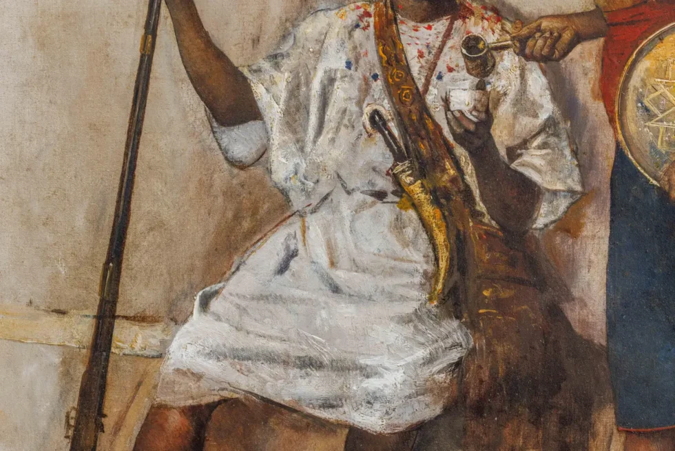 Edwin Lord Weeks (American, 1849-1903) "A Cup Of Coffee" An Orientalist Painting - Image 4