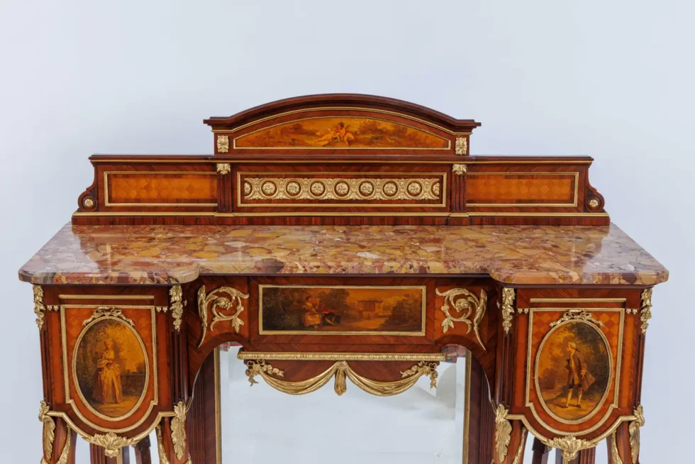 A French Ormolu Mounted Kingwood and Vernis Martin Console Table, Circa 1880 - Image 2