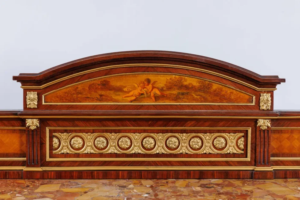 A French Ormolu Mounted Kingwood and Vernis Martin Console Table, Circa 1880 - Image 3