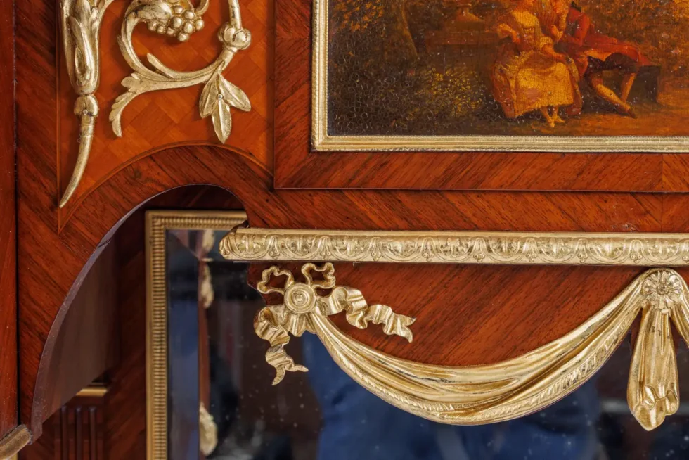 A French Ormolu Mounted Kingwood and Vernis Martin Console Table, Circa 1880 - Image 6