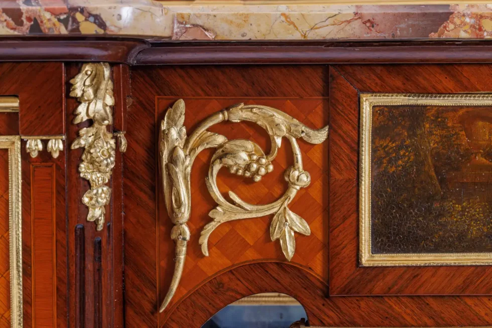 A French Ormolu Mounted Kingwood and Vernis Martin Console Table, Circa 1880 - Image 7