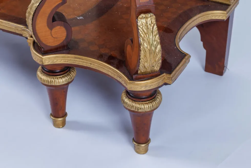 A French Ormolu Mounted Kingwood and Vernis Martin Console Table, Circa 1880 - Image 8