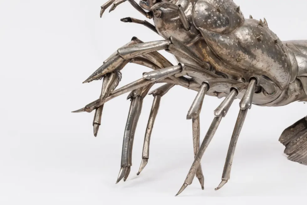 A Large Buccellati Silver Model of a Realistic Caribbean Spiny Lobster - Image 2