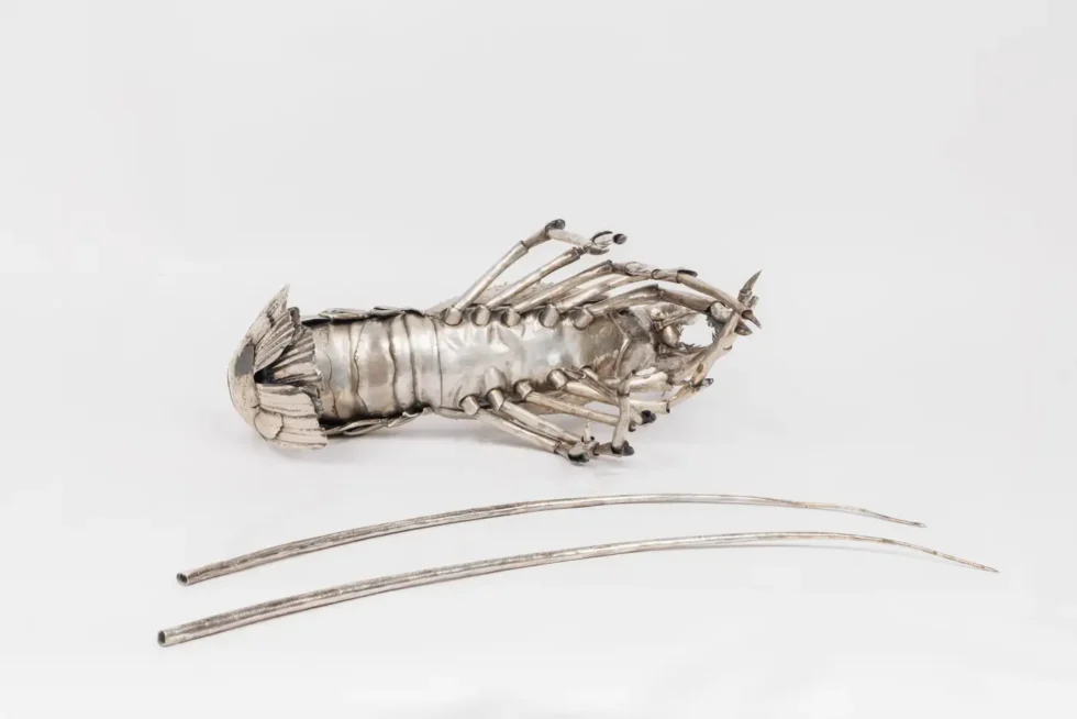 A Large Buccellati Silver Model of a Realistic Caribbean Spiny Lobster - Image 4