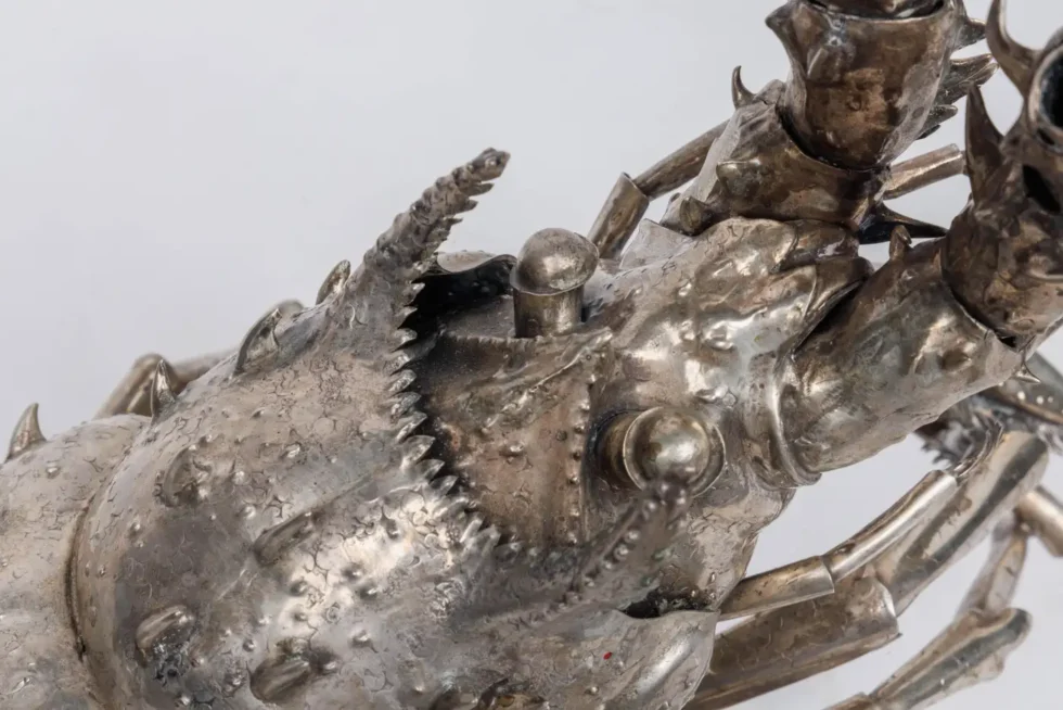 A Large Buccellati Silver Model of a Realistic Caribbean Spiny Lobster - Image 3