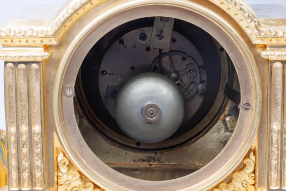 A Monumental and Exceptional French Ormolu and Turquoise Sevres Porcelain Clock - Image 6