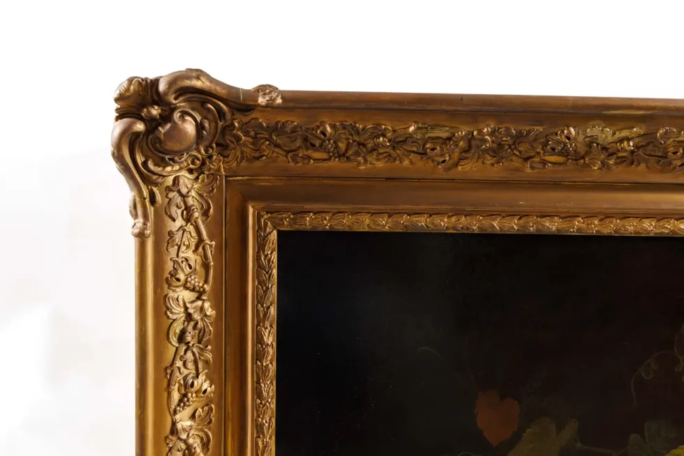 An Exceptional Two-Tiered Fruit Still Life Oil Painting, by Mary Mellen, C. 1850 - Image 4