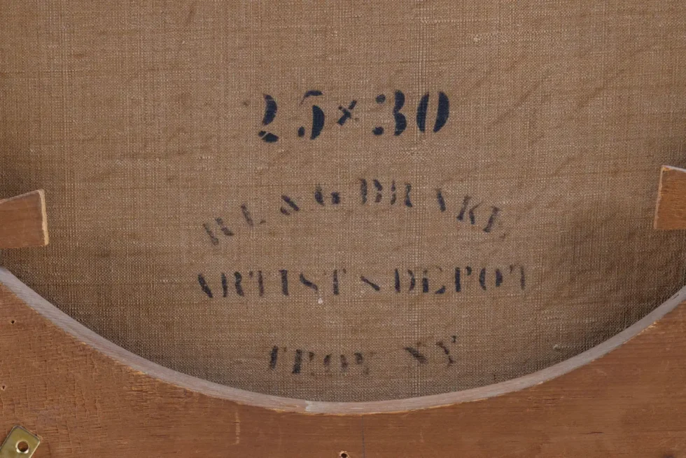 Severin Roesen (German/American, 1815-1882) Fruit Still Life with Wine Glass - Image 3