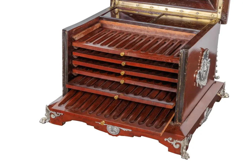 A Rare French Cigar Humidor by Charles Guillame Diehl and Jean Brandley - Image 5