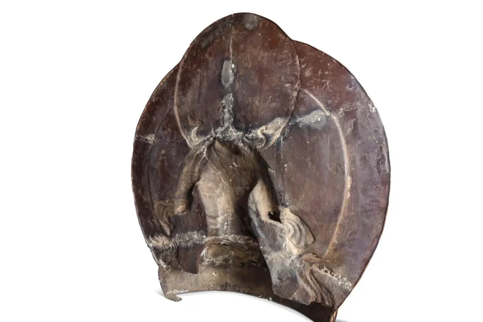 A Monumental Gilt-Lacquered Bronze Ornamental Buddha Sculpture of Vajravidarana - Image 2