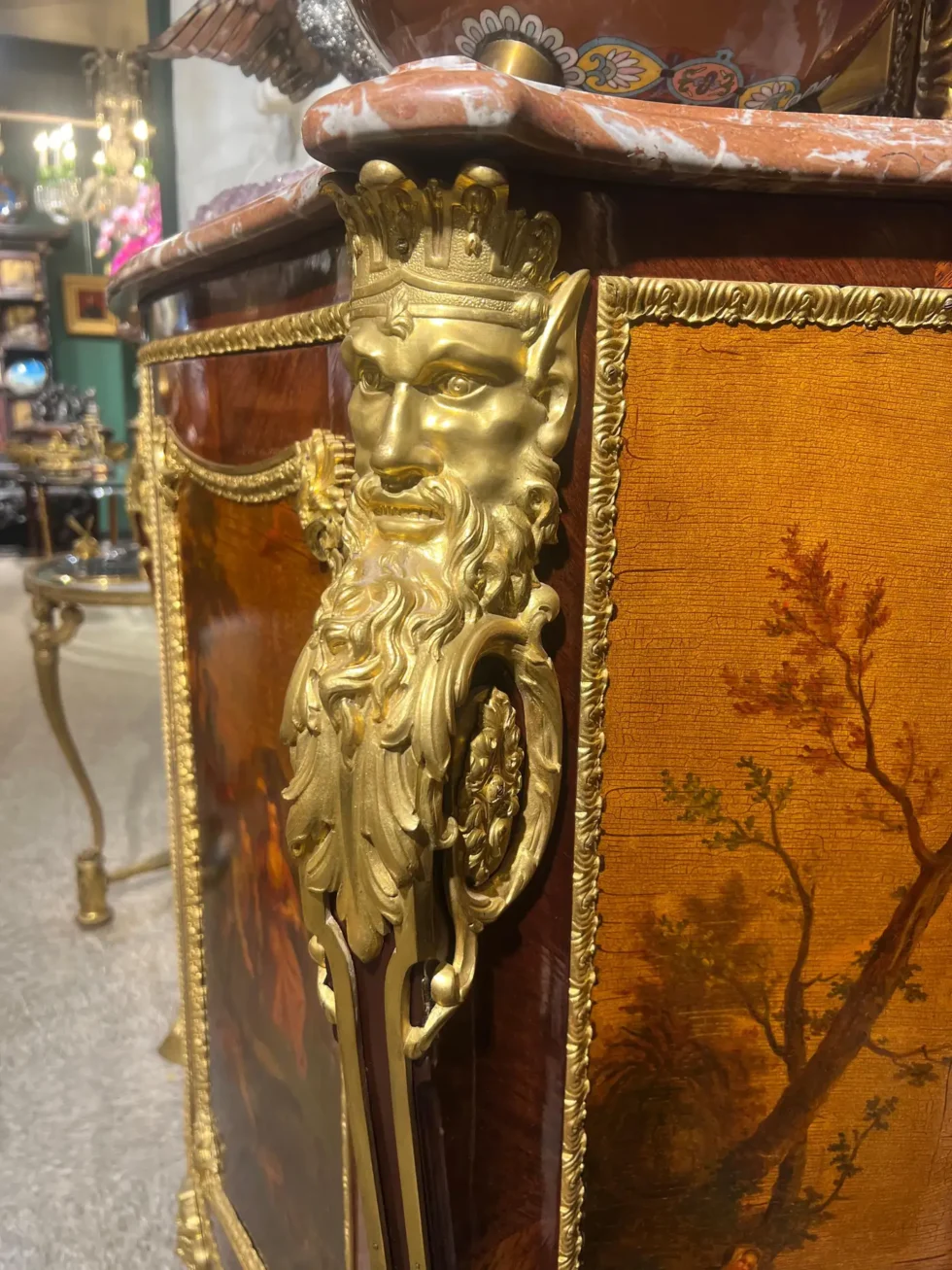 An Exceptional French Ormolu and Vernis Martin Kingwood Commode, Dasson - Image 5