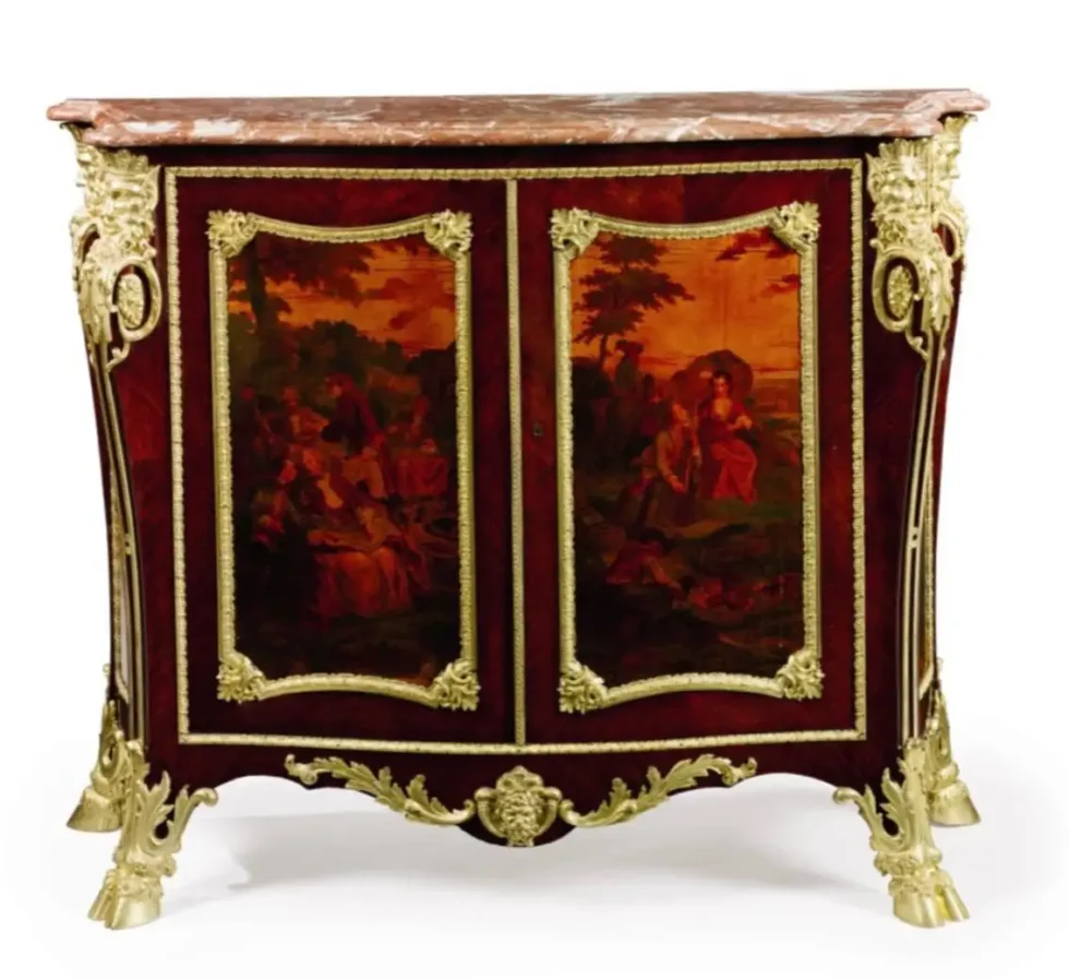 An Exceptional French Ormolu and Vernis Martin Kingwood Commode, Dasson - Image 2