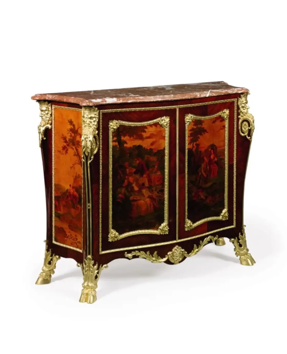 An Exceptional French Ormolu and Vernis Martin Kingwood Commode, Dasson - Image 3
