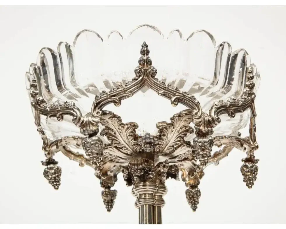 A Rare 1859 Elkington Silvered Bronze Victorian "Trophy" Centerpiece - Image 11