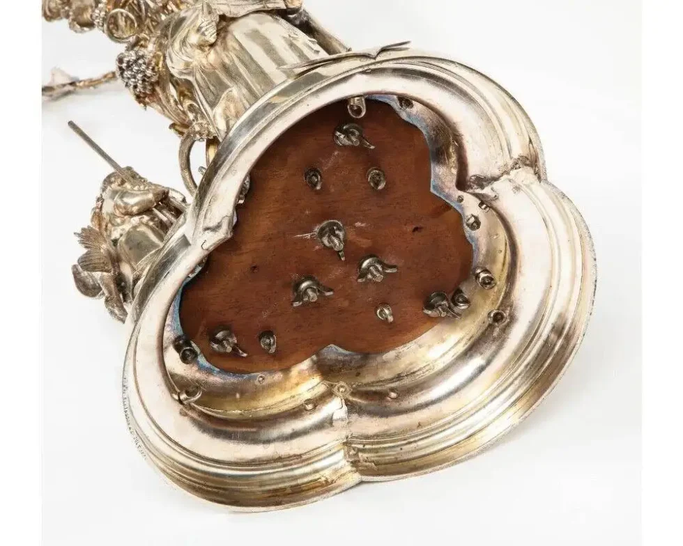 A Rare 1859 Elkington Silvered Bronze Victorian "Trophy" Centerpiece - Image 19