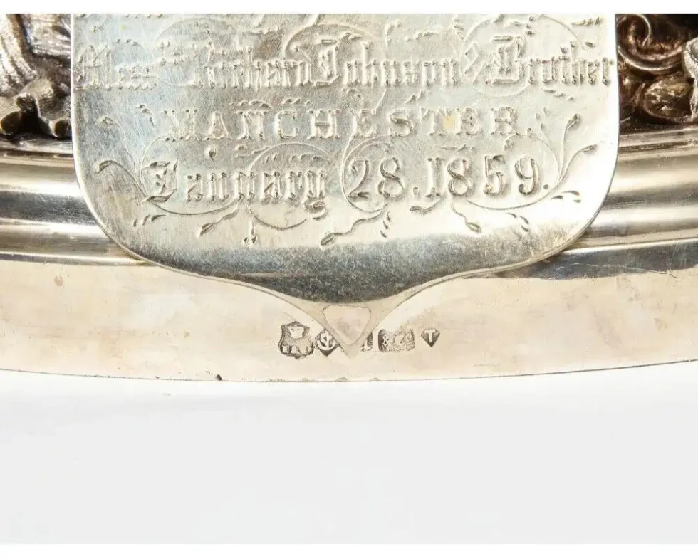 A Rare 1859 Elkington Silvered Bronze Victorian "Trophy" Centerpiece - Image 9